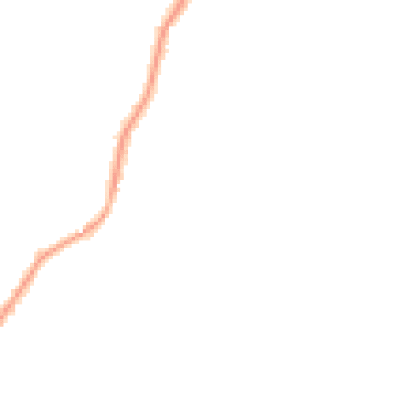 Night-time road noise heatmap for LA23 2DF