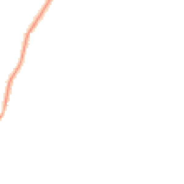 Night-time road noise heatmap for LA23 2DG
