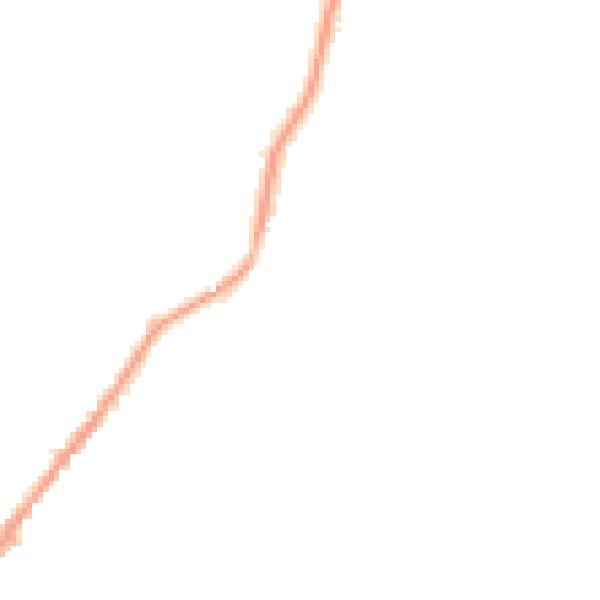 Night-time road noise heatmap for LA23 2ES
