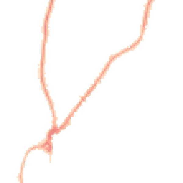Night-time road noise heatmap for LA23 3AP