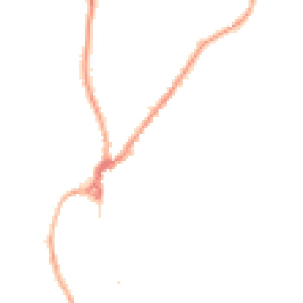 Night-time road noise heatmap for LA23 3BG