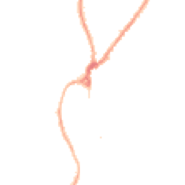 Night-time road noise heatmap for LA23 3EG