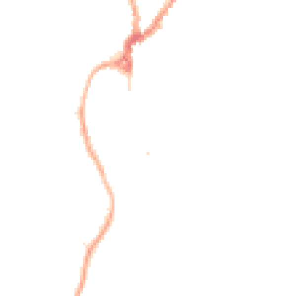 Night-time road noise heatmap for LA23 3FJ