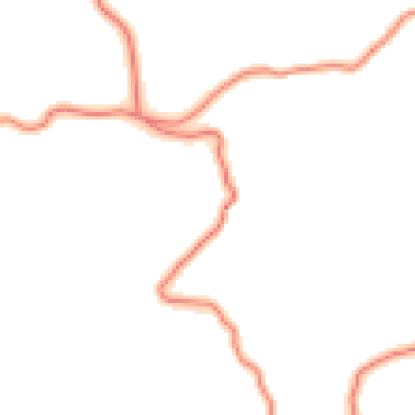 Daytime road noise heatmap for LA23 3PD