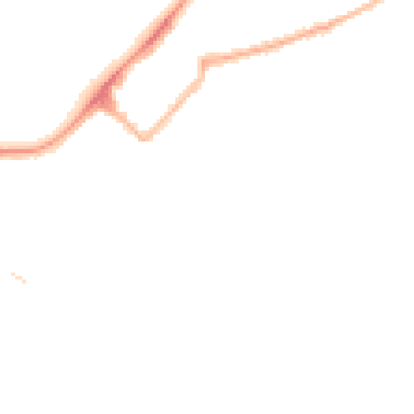 Night-time road noise heatmap for LA3 1AF