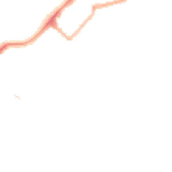 Night-time road noise heatmap for LA3 1BF