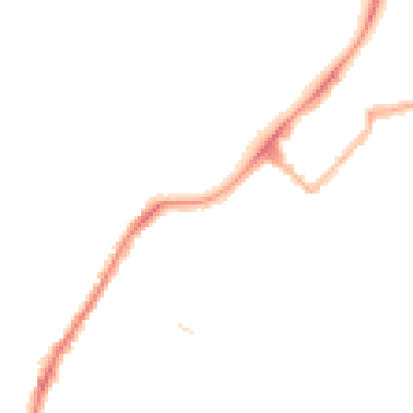 Night-time road noise heatmap for LA3 1BU