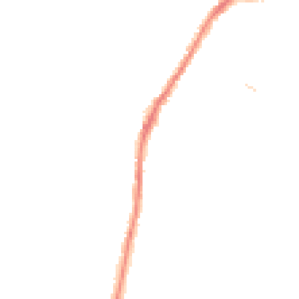 Night-time road noise heatmap for LA3 1DF