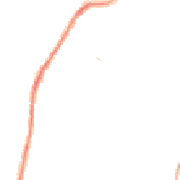 Night-time road noise heatmap for LA3 1JU