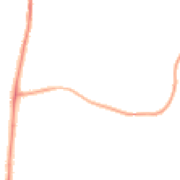 Night-time road noise heatmap for LA3 1NB