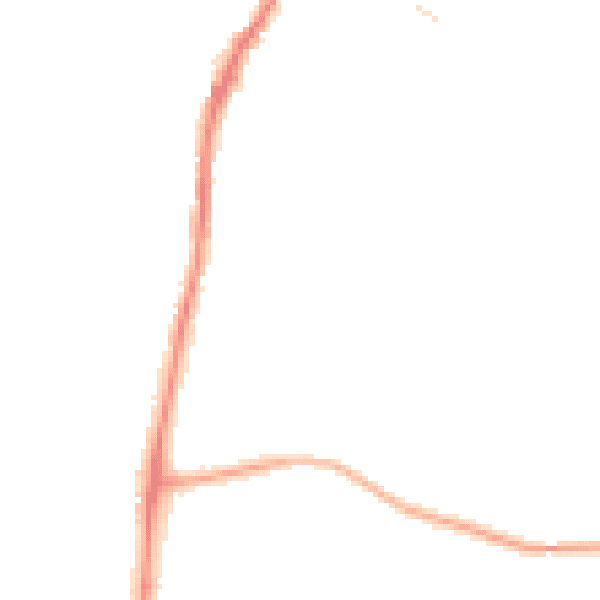 Night-time road noise heatmap for LA3 1NH