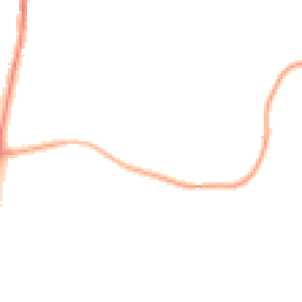 Night-time road noise heatmap for LA3 1NJ