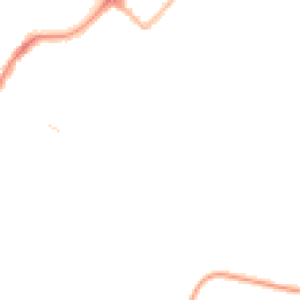 Night-time road noise heatmap for LA3 1SX