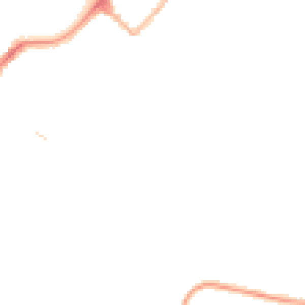 Night-time road noise heatmap for LA3 1SY