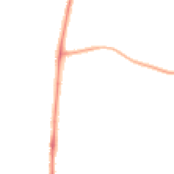 Night-time road noise heatmap for LA3 2AT