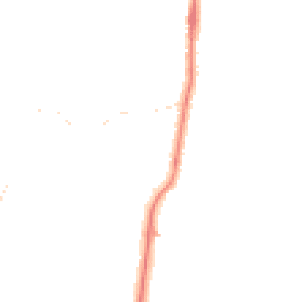 Night-time road noise heatmap for LA3 2BT