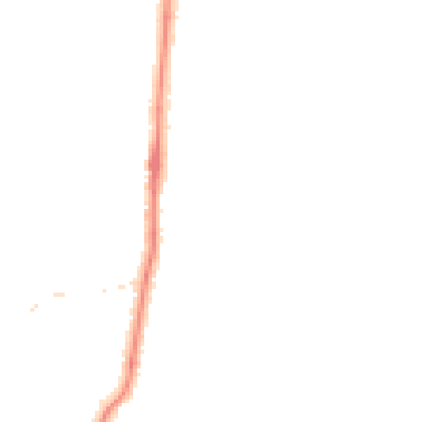 Night-time road noise heatmap for LA3 2DN