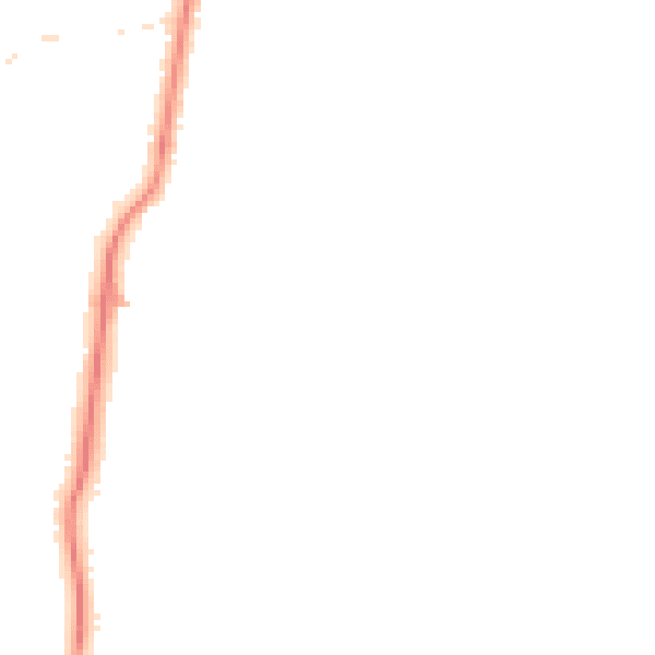 Night-time road noise heatmap for LA3 2LH