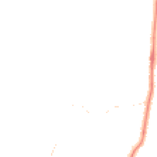 Night-time road noise heatmap for LA3 2PR