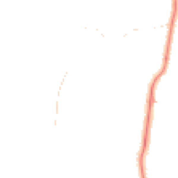 Night-time road noise heatmap for LA3 2QU