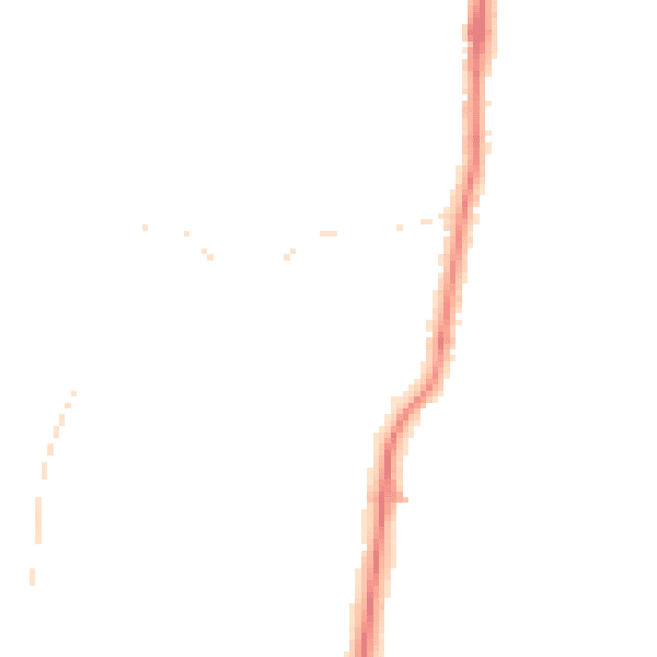 Night-time road noise heatmap for LA3 2RQ