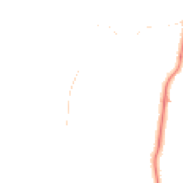 Night-time road noise heatmap for LA3 2YE