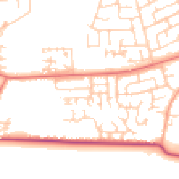 Daytime road noise heatmap for LA3 3DL