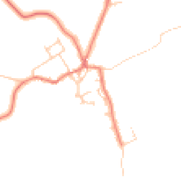 Daytime road noise heatmap for LA3 3DQ