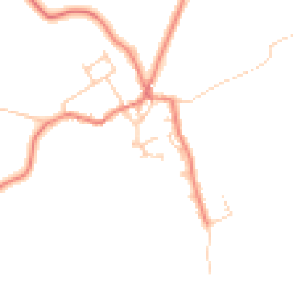 Daytime road noise heatmap for LA3 3EP
