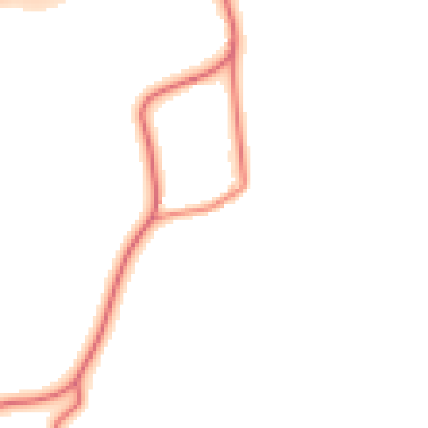 Daytime road noise heatmap for LA3 3EU