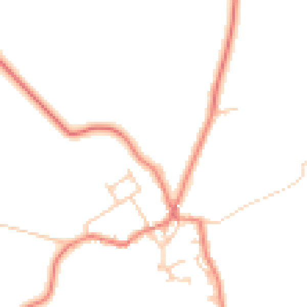 Daytime road noise heatmap for LA3 3HB
