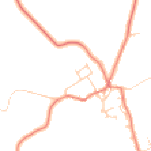 Daytime road noise heatmap for LA3 3HH