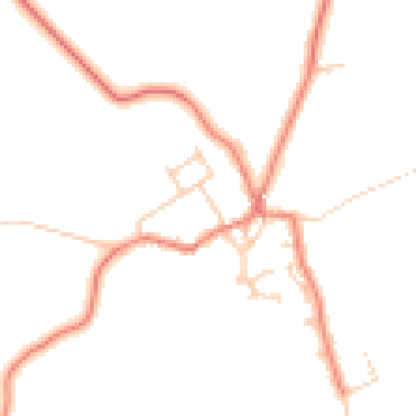 Daytime road noise heatmap for LA3 3HN