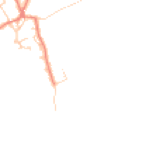 Daytime road noise heatmap for LA3 3HZ
