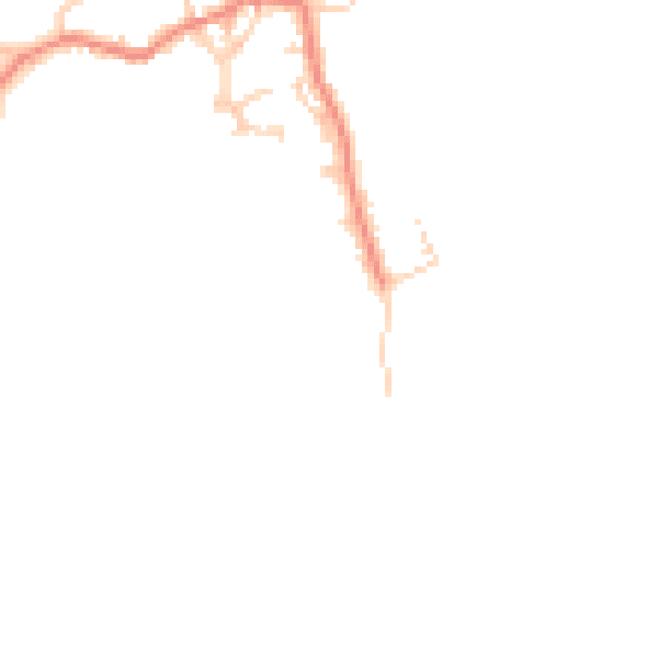 Daytime road noise heatmap for LA3 3JD
