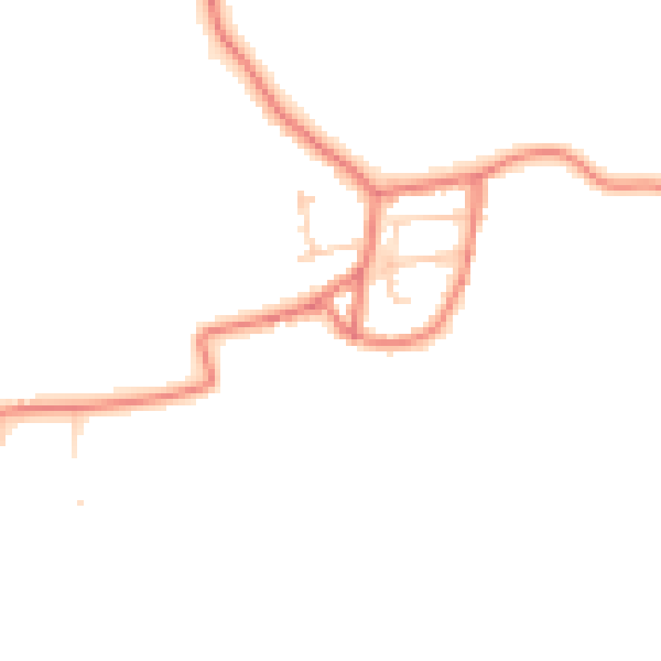 Daytime road noise heatmap for LA3 3JG