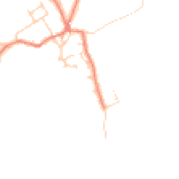 Daytime road noise heatmap for LA3 3JN