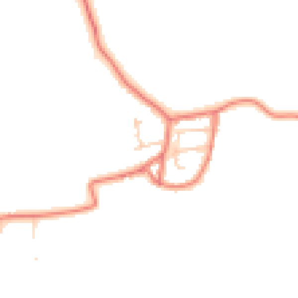 Daytime road noise heatmap for LA3 3JY