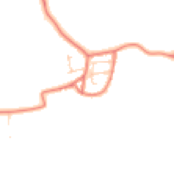 Daytime road noise heatmap for LA3 3LB