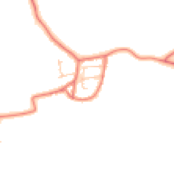 Daytime road noise heatmap for LA3 3LD