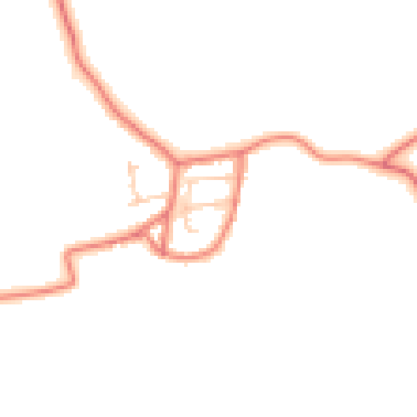 Daytime road noise heatmap for LA3 3LE