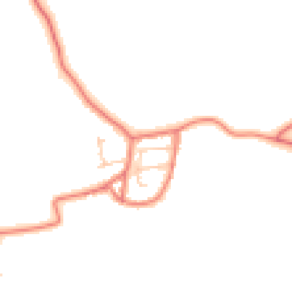 Daytime road noise heatmap for LA3 3LF