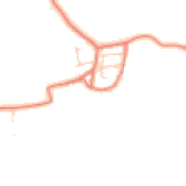 Daytime road noise heatmap for LA3 3LQ