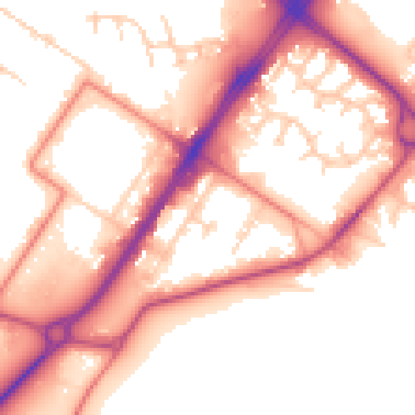 Daytime road noise heatmap for LA3 3PS
