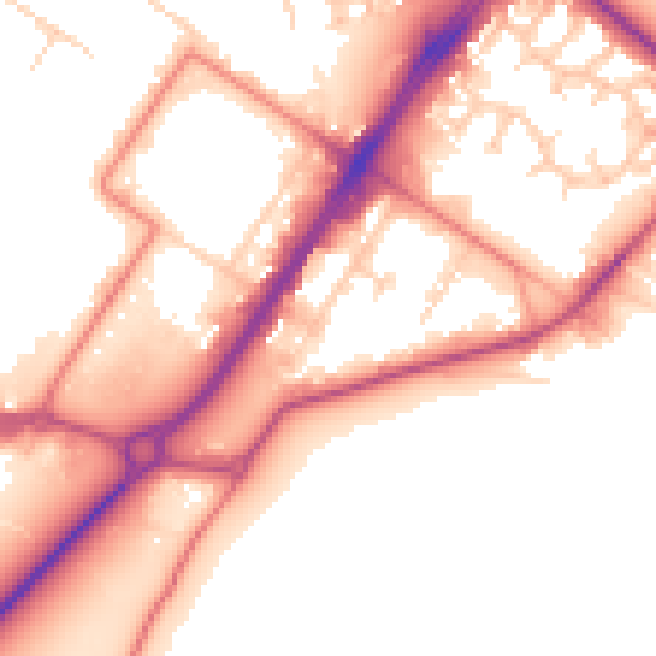 Daytime road noise heatmap for LA3 3PT