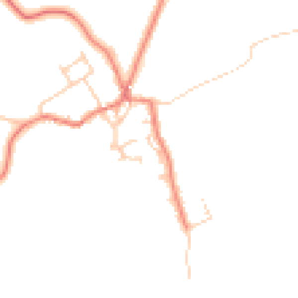 Daytime road noise heatmap for LA3 3RA