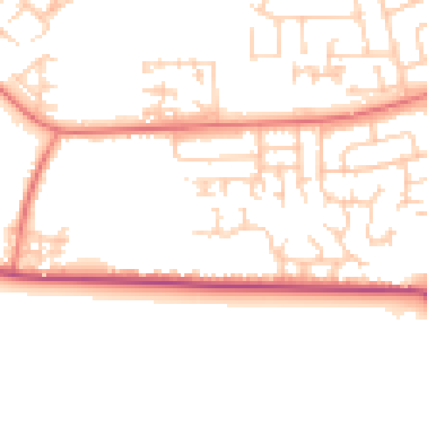 Daytime road noise heatmap for LA3 3RF