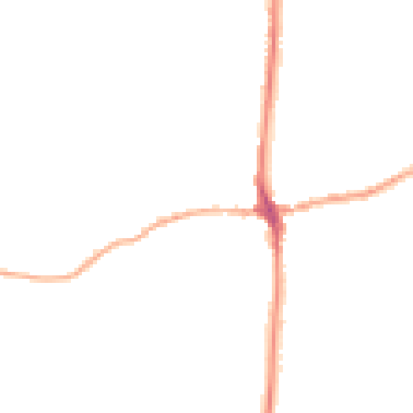 Night-time road noise heatmap for LA7 7AD