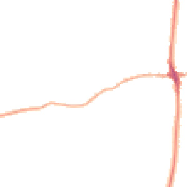 Night-time road noise heatmap for LA7 7AN