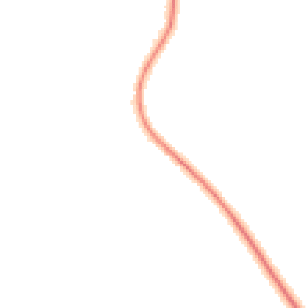 Night-time road noise heatmap for LA7 7AS